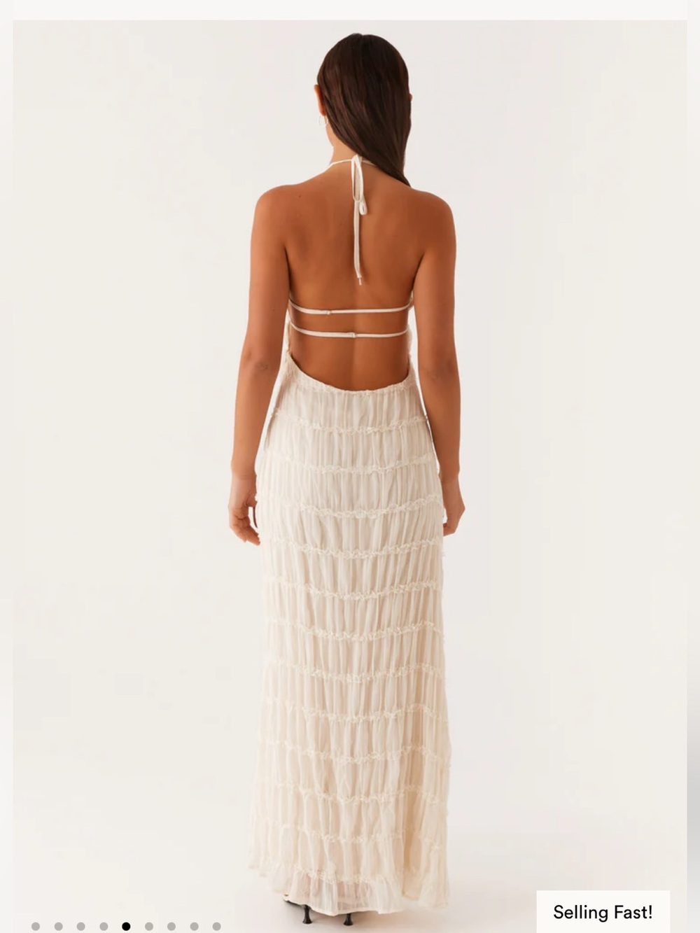 Peppermayo Aullie Maxi Dress in Ivory - Picture 3 of 6